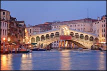 Rialto bridge in Venice, Italy