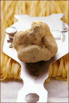 White truffle and truffle slicer